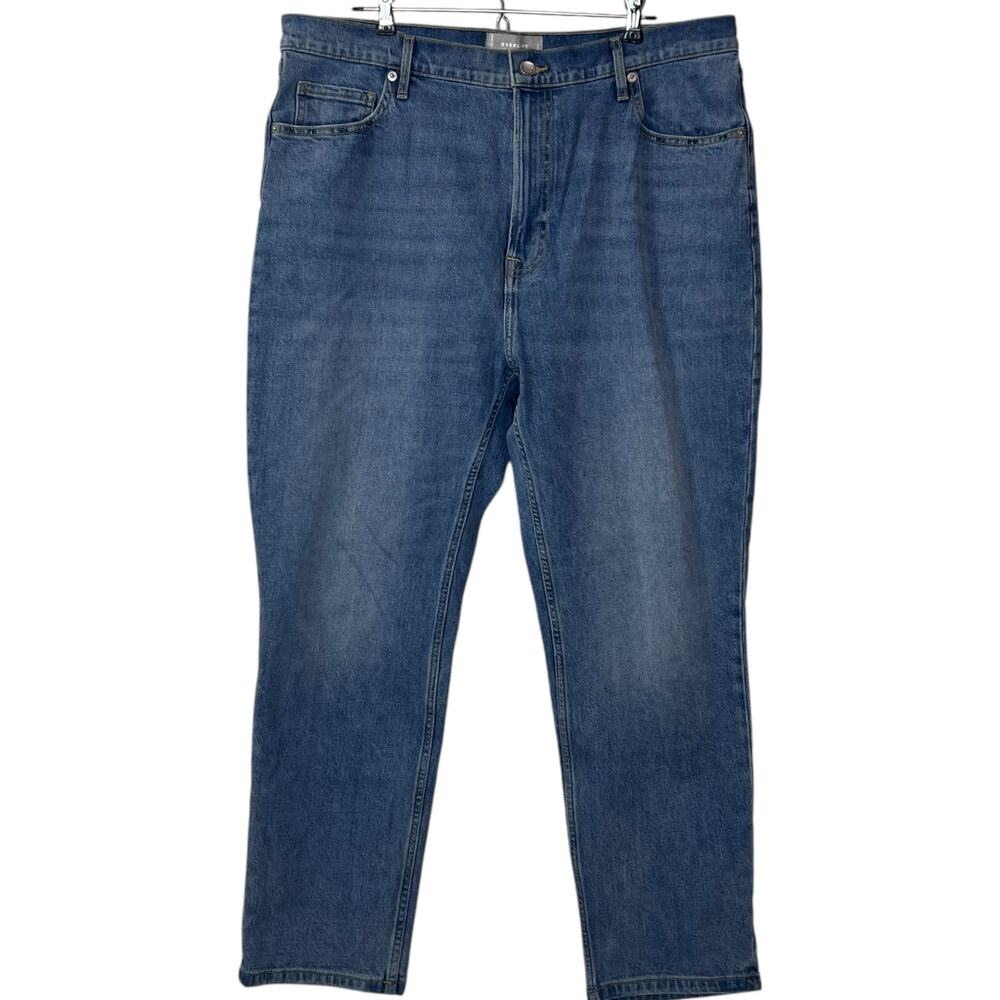 Everlane The Original Cheeky Jean Worn-in Mid Blue Women 33 Regular NWT